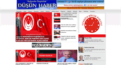 Desktop Screenshot of dusunhaber.com